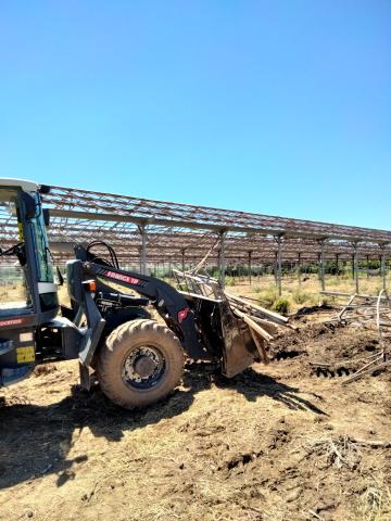 Démontage serre agricole