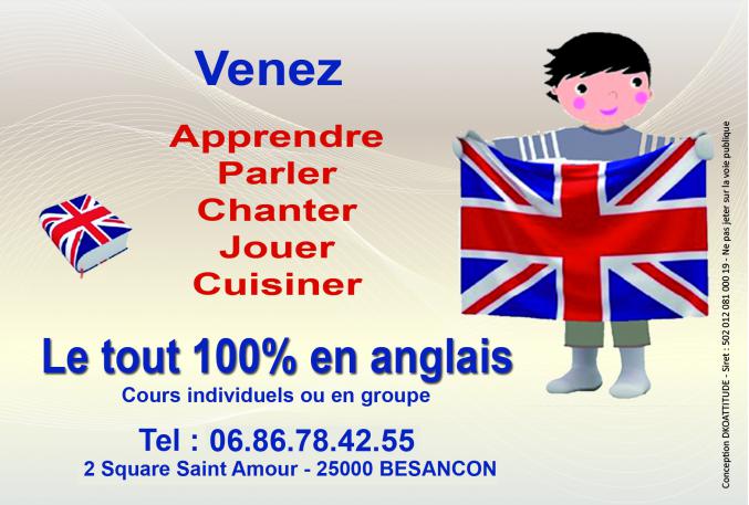 COURS D'ANGLAIS à partir de 4 ans