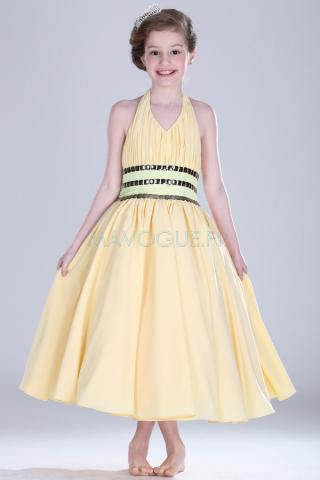 Robe De Cortège Enfant Chic & Moderne Ceinture - mavogue.fr
