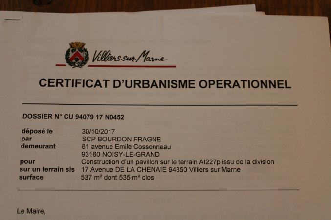 Terrain ,plat, CU, 535m², dans quartier très calme pavillonnaire.