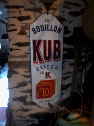 Plaque emaillée kub