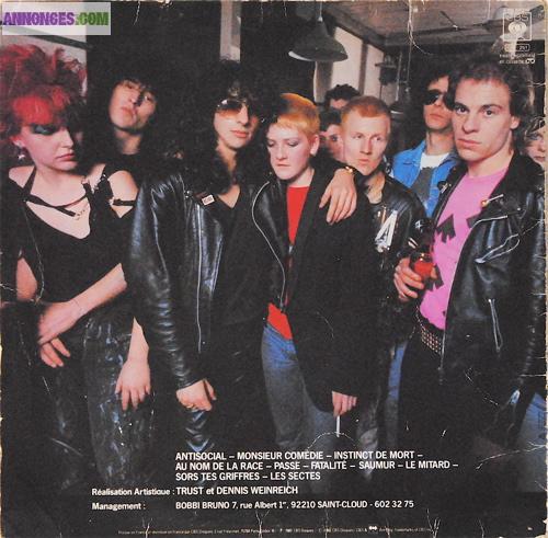 DISQUE VINYLE 33T TRUST " REPRESSION "