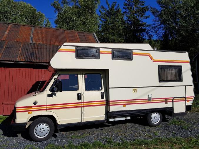 Camping-car Peugeot J5 dobbeltkabin - sjelden vetera