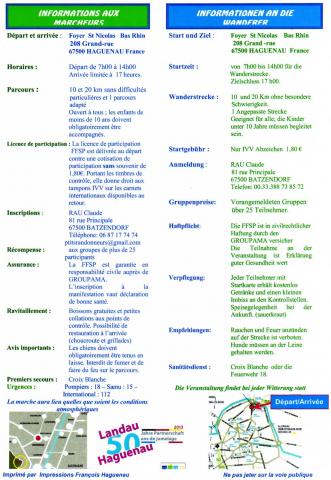 24e Marche Populaire Internationale IVV de Haguenau