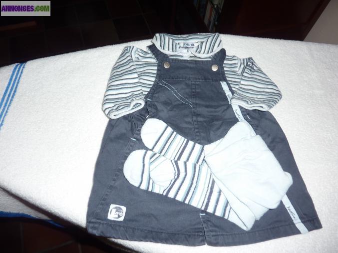 Ensemble  fille 3 mois