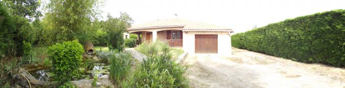 VILLA 124m² HAB 4 CHBRES sur 2500m² sans vis a vis