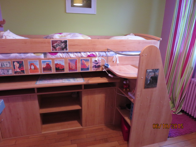 Lit bureau marque Gauthier