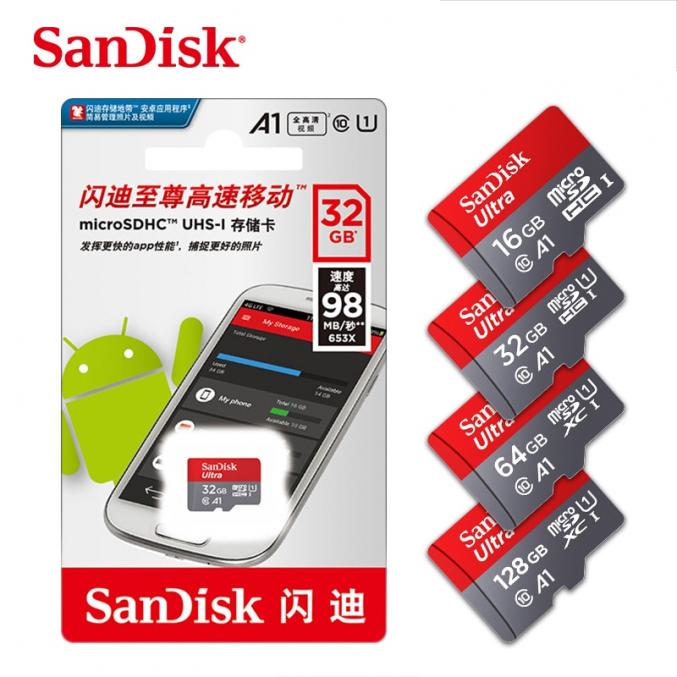 Carte mémoire SanDisk originale micro sd 128 gb neuf
