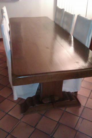 TABLE MONASTERE + CHAISES