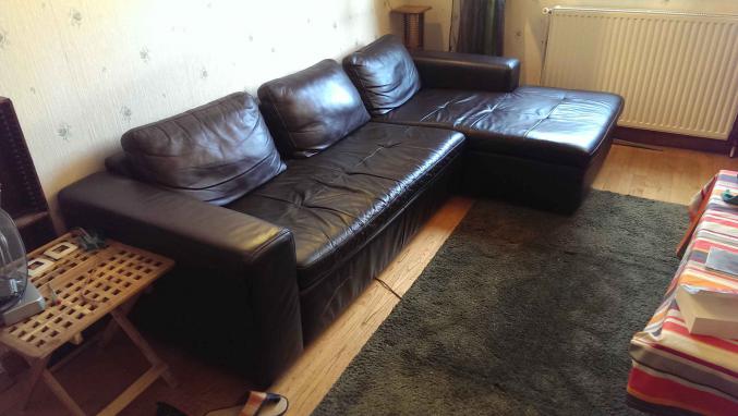 CANAPE 5 PLACES CUIR