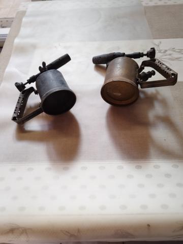 Lot de lampes à souder anciennes pour collection