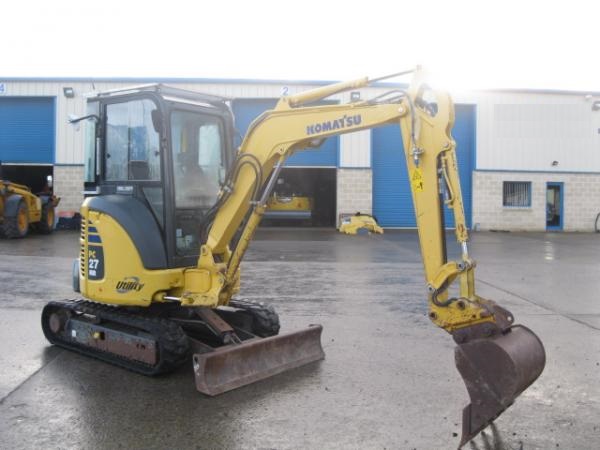 2007 Komatsu PC27MR-2 mini pelle