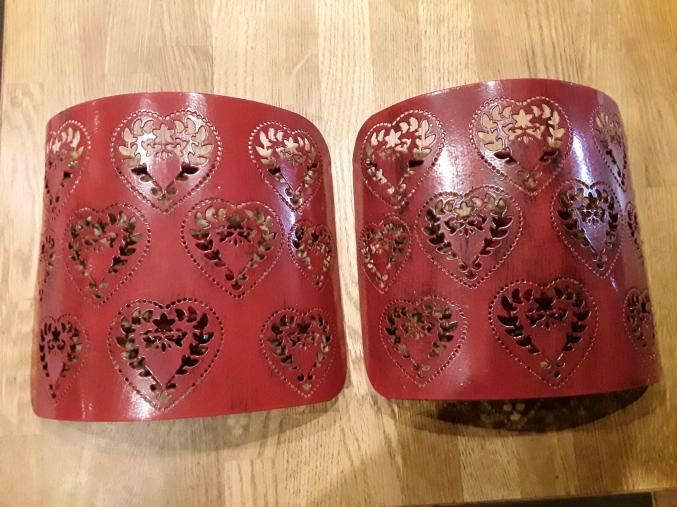 Lot de 2 Appliques murale demi cylindrique