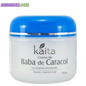 KAITA CREME régénérante de la peau à la bave d'escargot 120cc (baba de caracol)