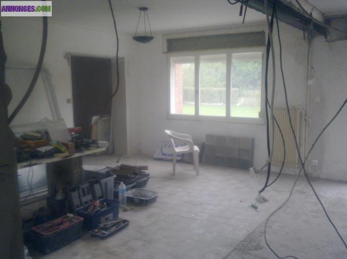 Travaux de renovation d'habitat