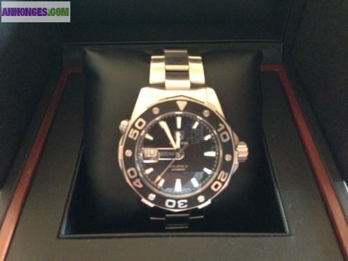 TAG HEUER Montre AQUARACER Calibre 5 très bon état avec Boitier -carte garantie