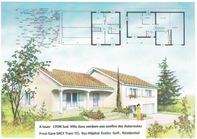 Villa récente Lyon Sud