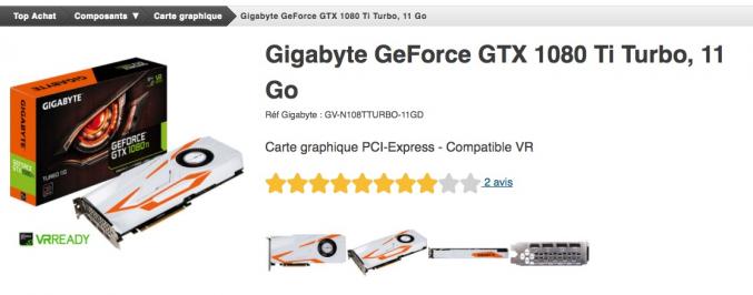 Carte graphique 1080TI