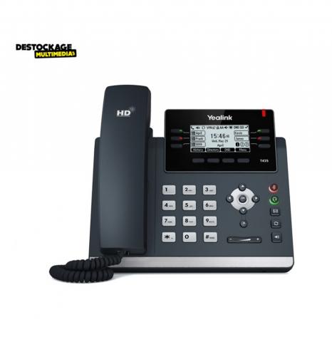 Téléphone IP design avec 6 touches programmables et écran LCD graphique