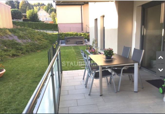 Hegenheim Appartement 3 pièces de 71 m² avec jardin privatif et garage