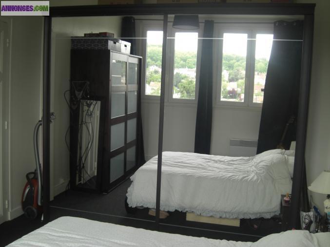 ARMOIRE Wengé L249x H224 x P64 cm