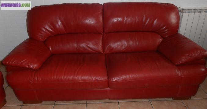 Canapés en cuir veritable