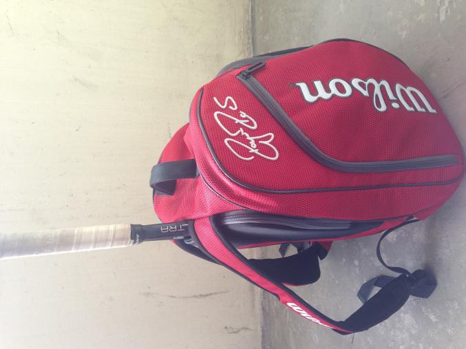 Sac a dos tennis wilson RF rouge et noir