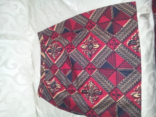 Superbe Jupe en wax motifs ethniques