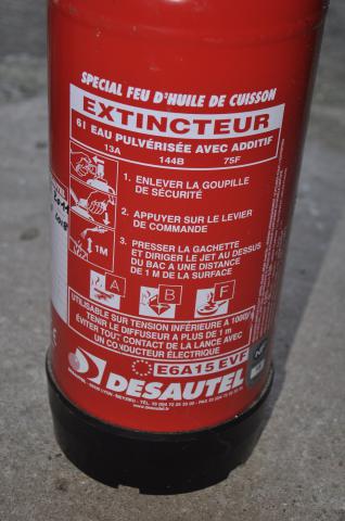Extincteur de cuisine
