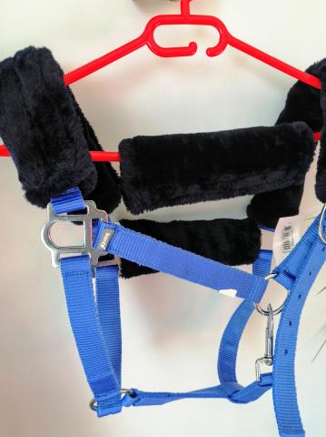 Licol + longe + fausse fourrure