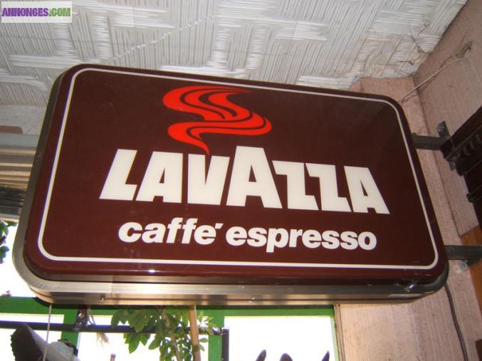 ENSEIGNE LUMINAIRE "LAVAZZA"