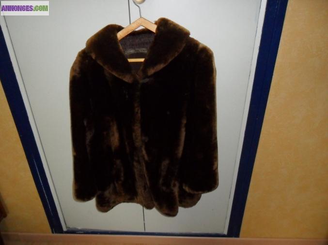 Veste fourrure femme