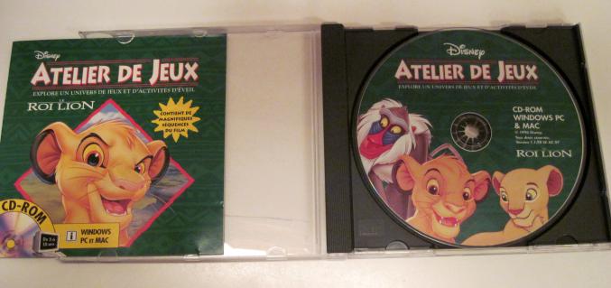 Cd rom le roi lion de chez disney
