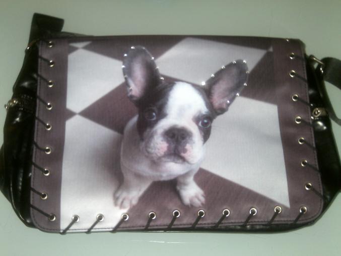 Idée cadeau - jolis sacs a mains " bouledogue français "