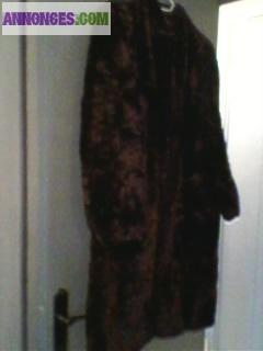 Manteau fourrure en renard