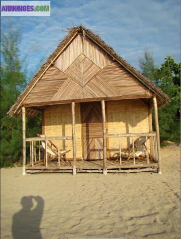 Location de bungalow à Nosy Bé Madagascar en bord de mer