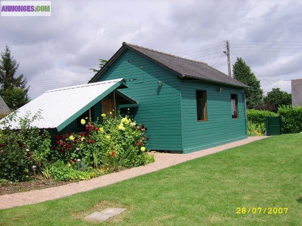 ENTRE DINARD ET DINAN, maison en bois 50 m2