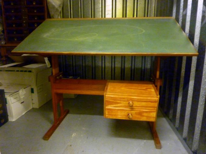 Vends bureau en pin