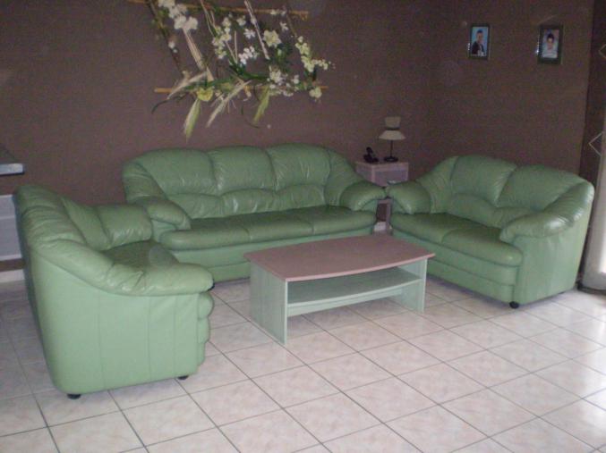  canapés cuir vachette 