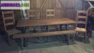 Salle à Manger 100% Chêne Massif