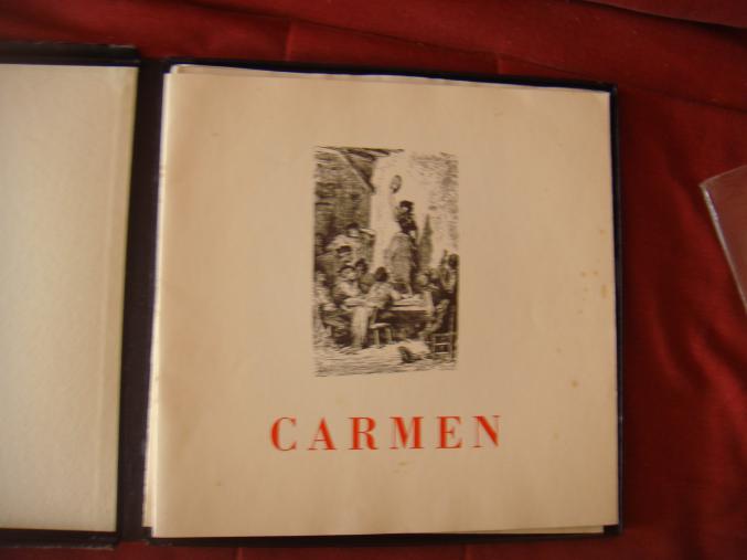 Coffret 3 disques vinyls 3 tours "Carmen" de BEECHAM