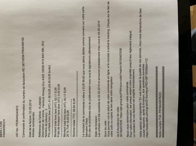 Pneus neufs hankook 185/60 r15