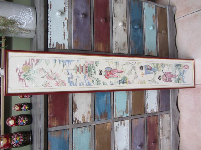 Point de croix broderie théme japonnais