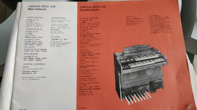 Orgue En bois farfisa