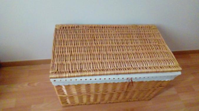 Malle en osier 