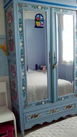  armoire à glaces 2 portes