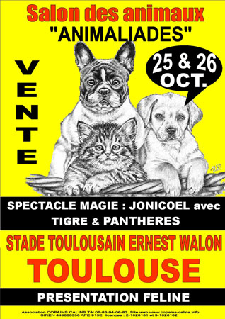 Salon animalier toulouse 25 et 26 octobre