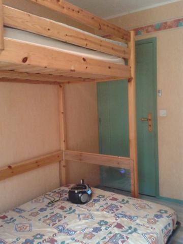 Lmezzanine 1 place en pin massif vernis