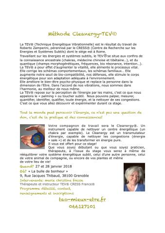 Introduction aux énergies subtiles. Grenoble