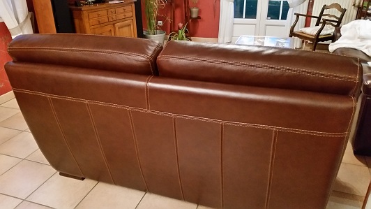 Canapé cuir 3 places et 2 places